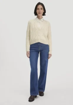 hessnatur Strick Jacke Relaxed aus Bio-Baumwolle und Bio-Schurwolle von|Damen Strickjacken