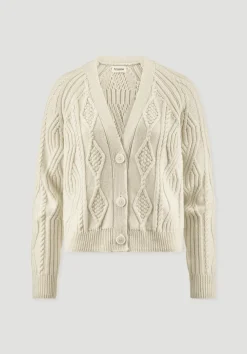 hessnatur Strick Jacke Relaxed aus Bio-Baumwolle und Bio-Schurwolle von|Damen Strickjacken
