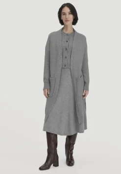 hessnatur Strick Jacke Relaxed aus Bio-Merinowolle mit Bio-Baumwolle von|Damen Strickjacken