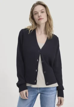 hessnatur Strick Jacke Relaxed aus reiner Bio-Baumwolle von|Damen Strickjacken|T-Shirts