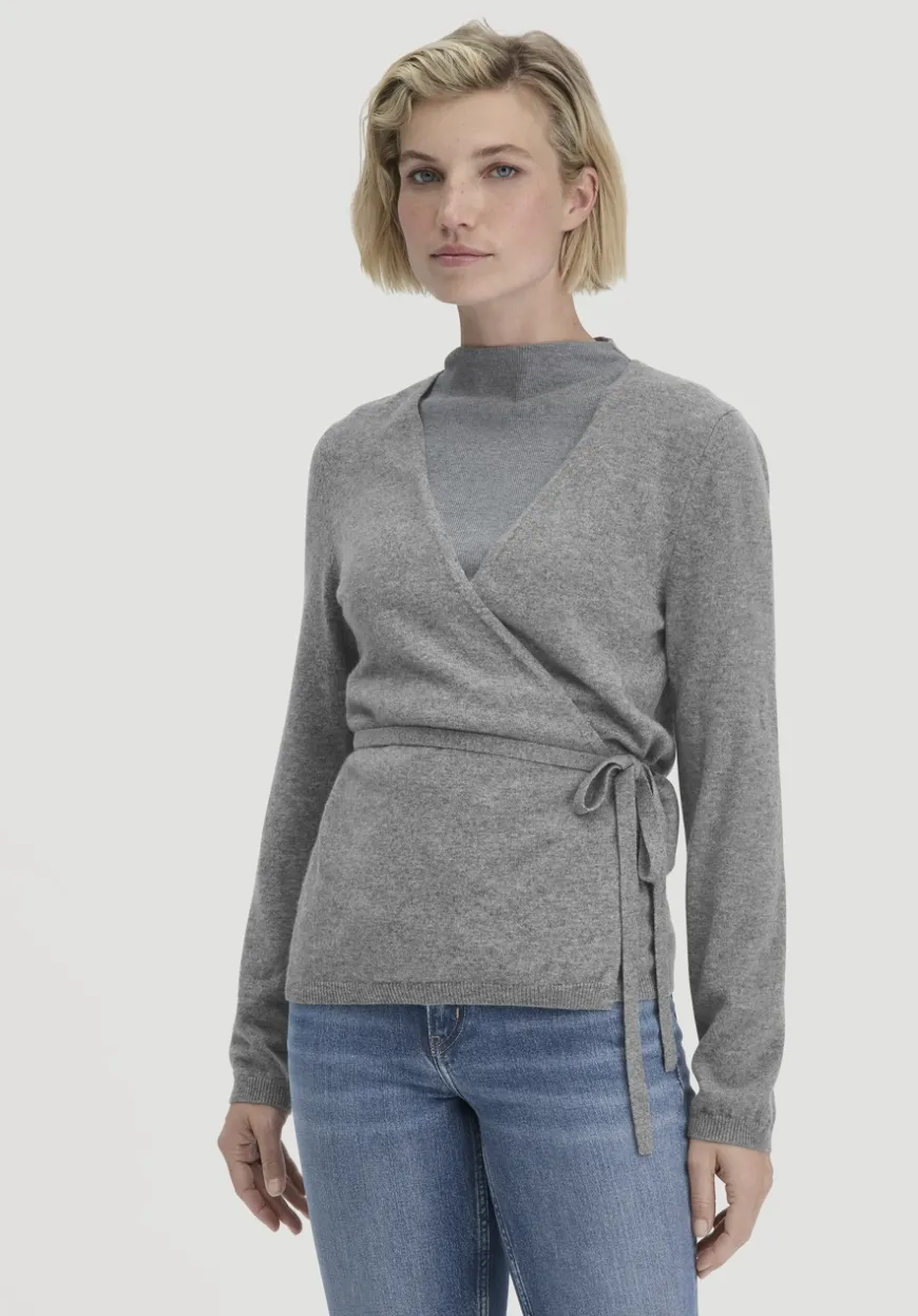 hessnatur Strick Jacke Relaxed aus Bio-Merinowolle mit Cashmere von|Damen Strickjacken