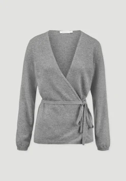 hessnatur Strick Jacke Relaxed aus Bio-Merinowolle mit Cashmere von|Damen Strickjacken