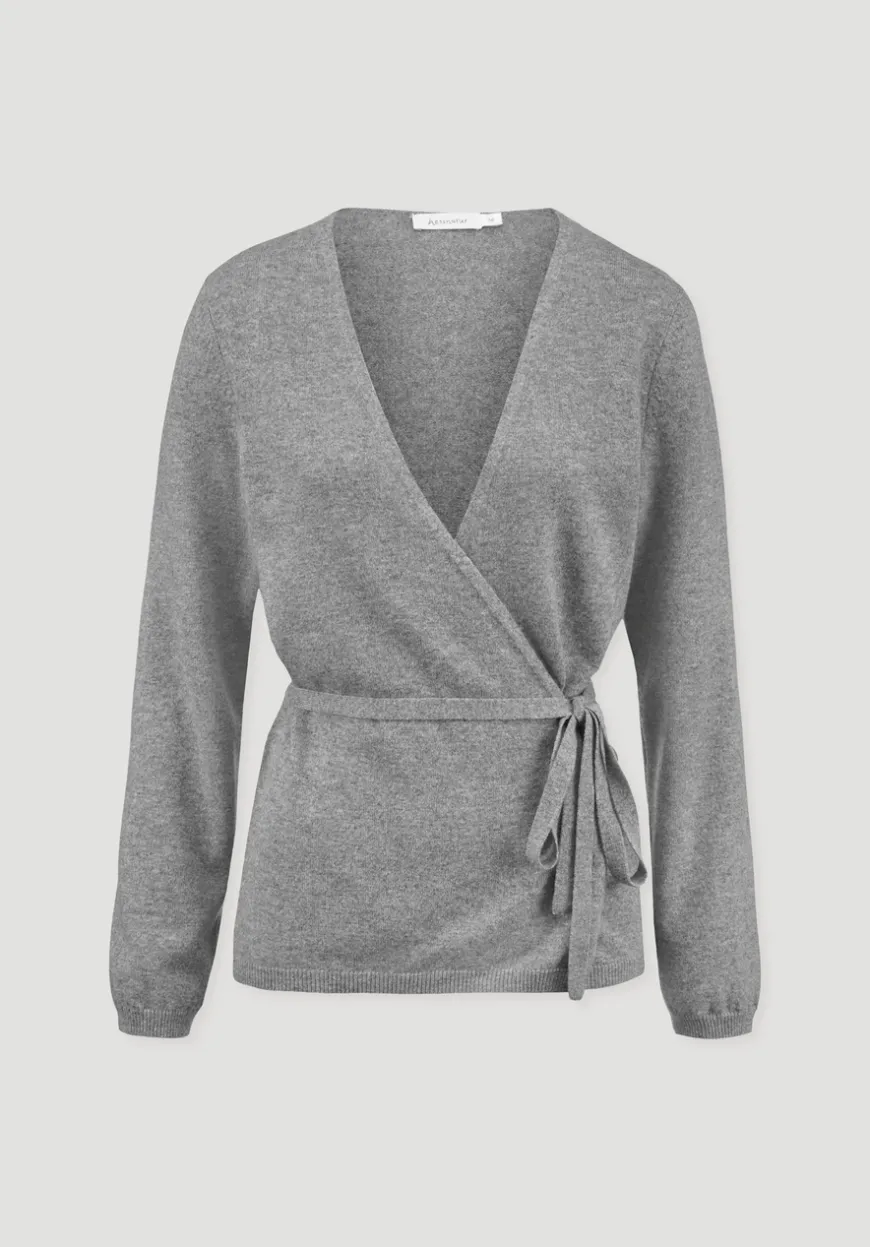hessnatur Strick Jacke Relaxed aus Bio-Merinowolle mit Cashmere von|Damen Strickjacken