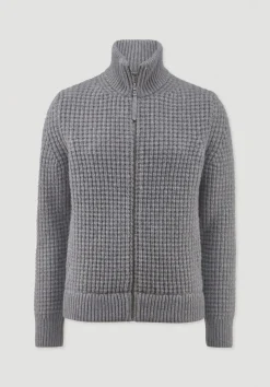 hessnatur Strick Jacke Relaxed BETTER RECYCLING aus reiner Bio-Merinowolle von|Herren Strickjacken