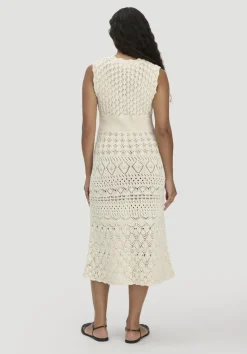 hessnatur Strick Kleid Midi aus reiner Bio-Baumwolle von|Damen Kleider & Röcke