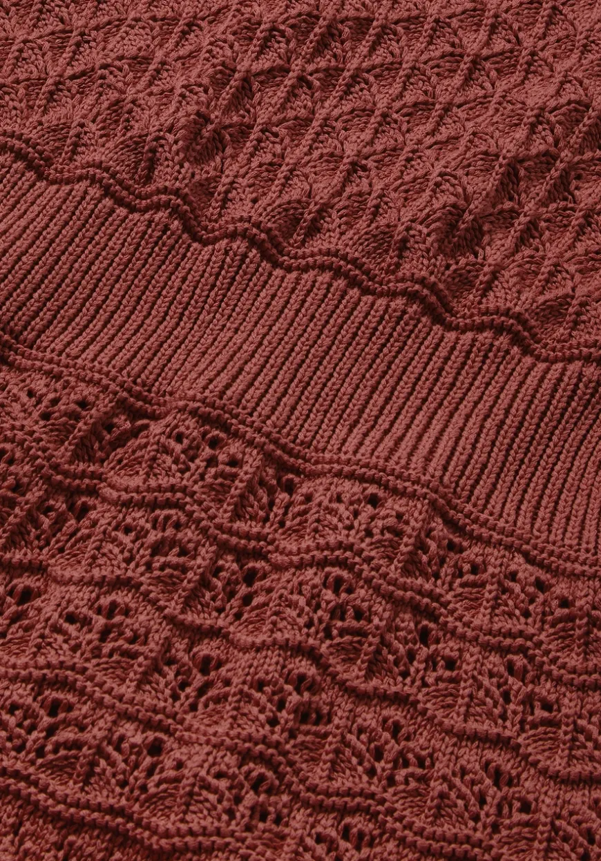 hessnatur Strick Kleid Midi aus reiner Bio-Baumwolle von|Damen Kleider & Röcke