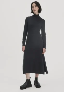 hessnatur Strick Kleid Regular aus Bio-Merinowolle mit Cashmere von|Damen Kleider & Röcke