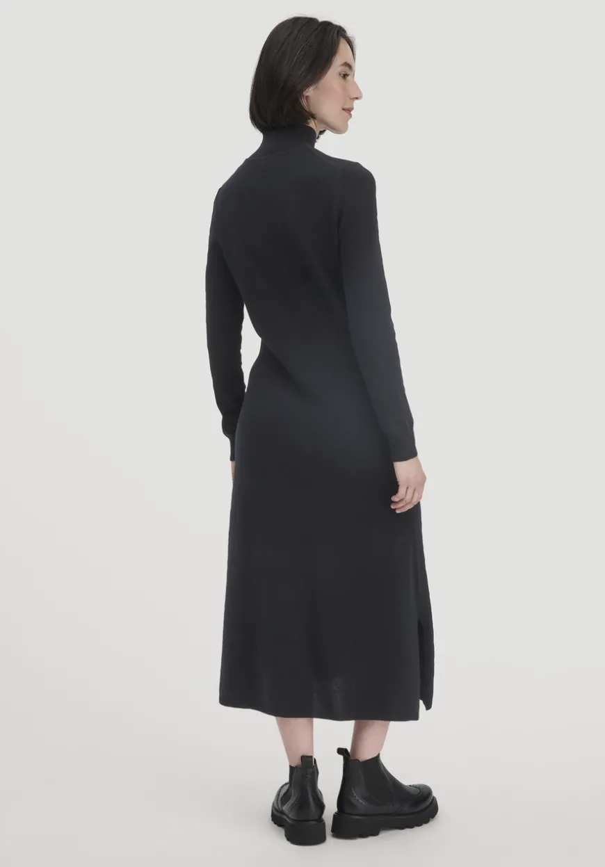 hessnatur Strick Kleid Regular aus Bio-Merinowolle mit Cashmere von|Damen Kleider & Röcke