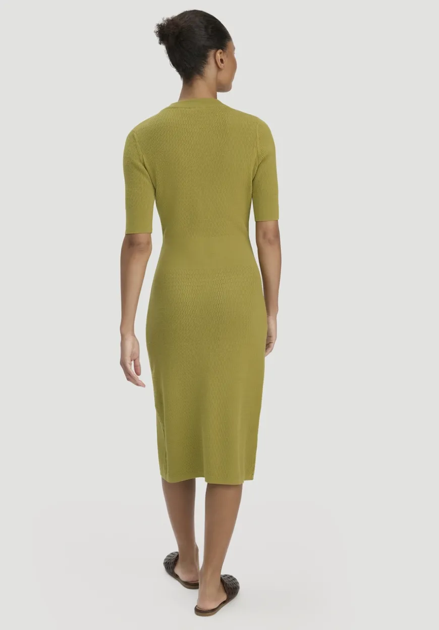 hessnatur Strick Kleid Regular aus Bio-Baumwolle und Wolle von|Damen Kleider & Röcke