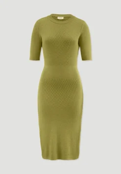 hessnatur Strick Kleid Regular aus Bio-Baumwolle und Wolle von|Damen Kleider & Röcke