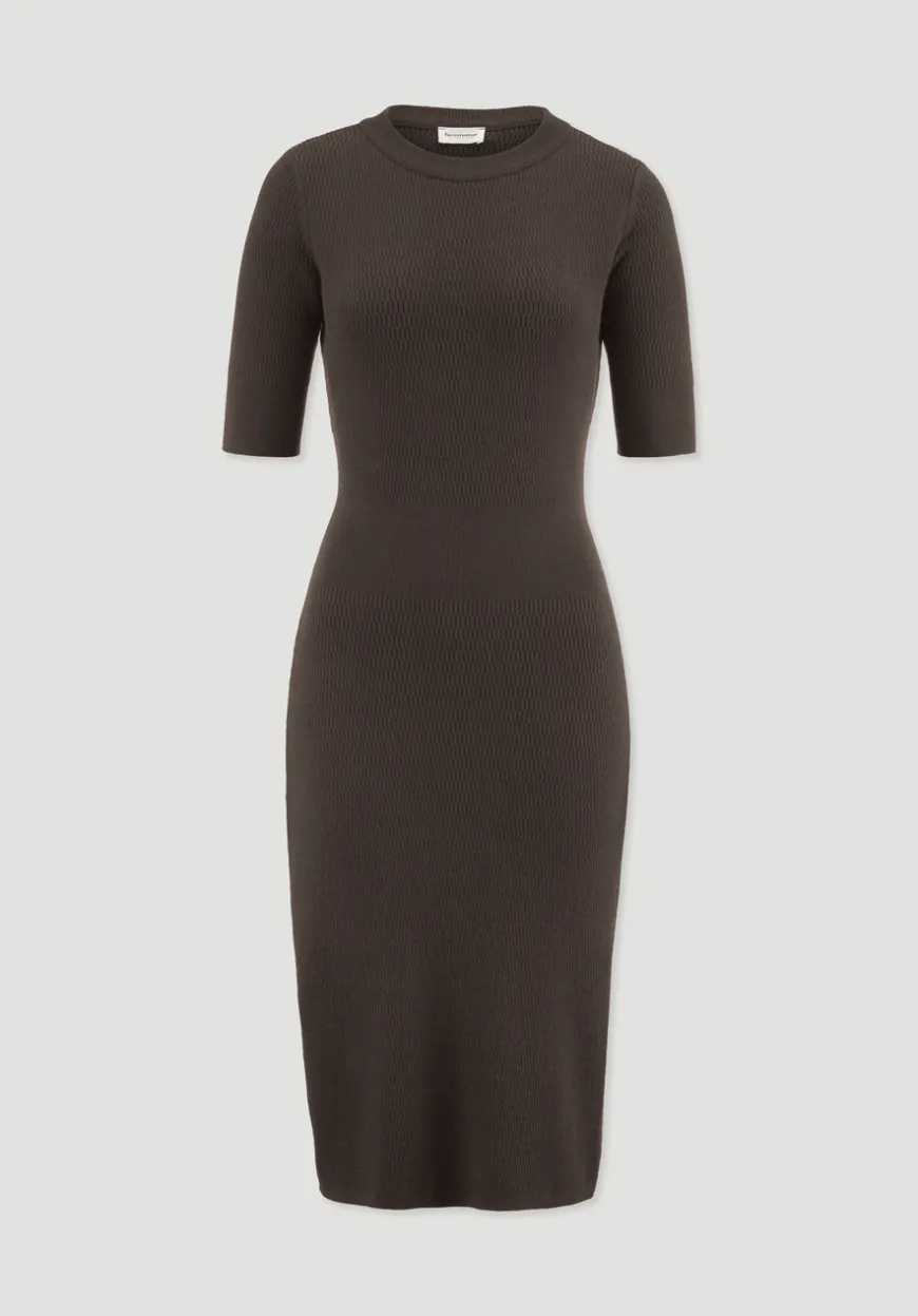 hessnatur Strick Kleid Regular aus Bio-Baumwolle und Wolle von|Damen Kleider & Röcke