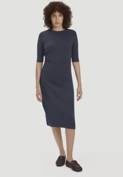 hessnatur Strick Kleid Regular aus Bio-Baumwolle und Wolle von|Damen Kleider & Röcke