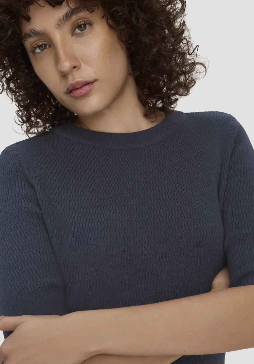 hessnatur Strick Kleid Regular aus Bio-Baumwolle und Wolle von|Damen Kleider & Röcke