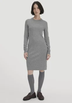hessnatur Strick Kleid Regular aus Bio-Merinowolle mit Cashmere von|Damen Kleider & Röcke