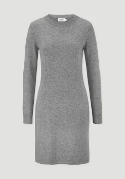 hessnatur Strick Kleid Regular aus Bio-Merinowolle mit Cashmere von|Damen Kleider & Röcke