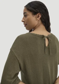 hessnatur Strick Kleid Relaxed aus Leinen mit Bio-Baumwolle und LENZING™ ECOVERO™ von|Damen Kleider & Röcke