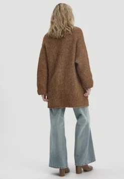 hessnatur Strick Mantel Oversize aus Alpaka mit Bio-Baumwolle von|Damen Strickjacken