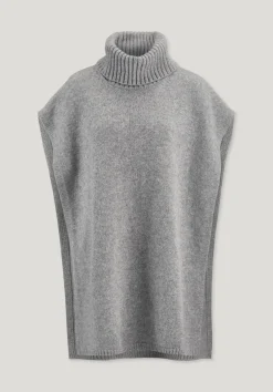 hessnatur Strick Poncho Pullover Oversize BETTER RECYCLING aus reiner Bio-Merinowolle von|Damen Pullover