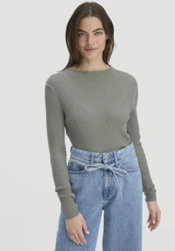hessnatur Strick Pullover Fitted aus TENCEL™ Lyocell mit Bio-Baumwolle von|Damen Pullover|T-Shirts