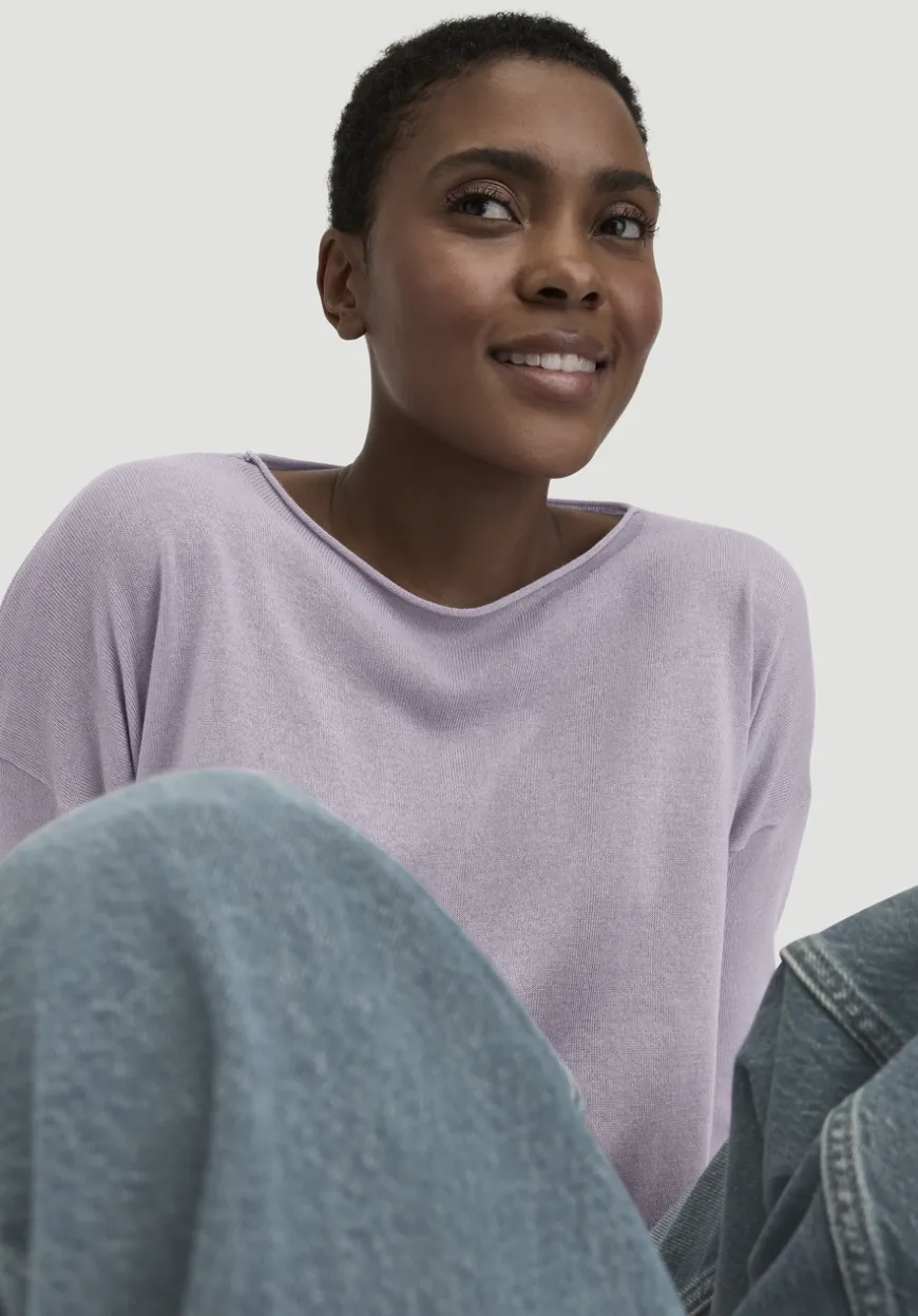 hessnatur Strick Pullover Oversize aus TENCEL™ Lyocell mit Bio-Baumwolle von|Damen Pullover|T-Shirts