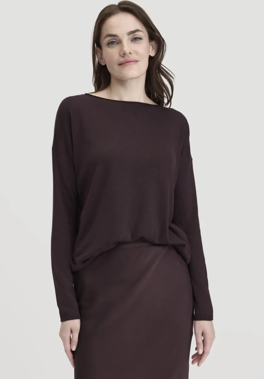 hessnatur Strick Pullover Oversize aus TENCEL™ Lyocell mit Bio-Baumwolle von|Damen Pullover|T-Shirts
