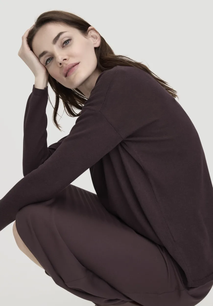hessnatur Strick Pullover Oversize aus TENCEL™ Lyocell mit Bio-Baumwolle von|Damen Pullover|T-Shirts