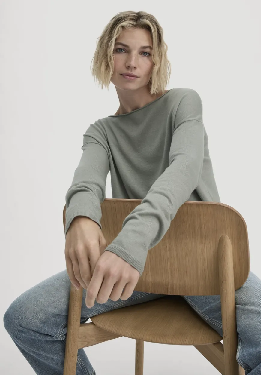 hessnatur Strick Pullover Oversize aus TENCEL™ Lyocell mit Bio-Baumwolle von|Damen Pullover|T-Shirts