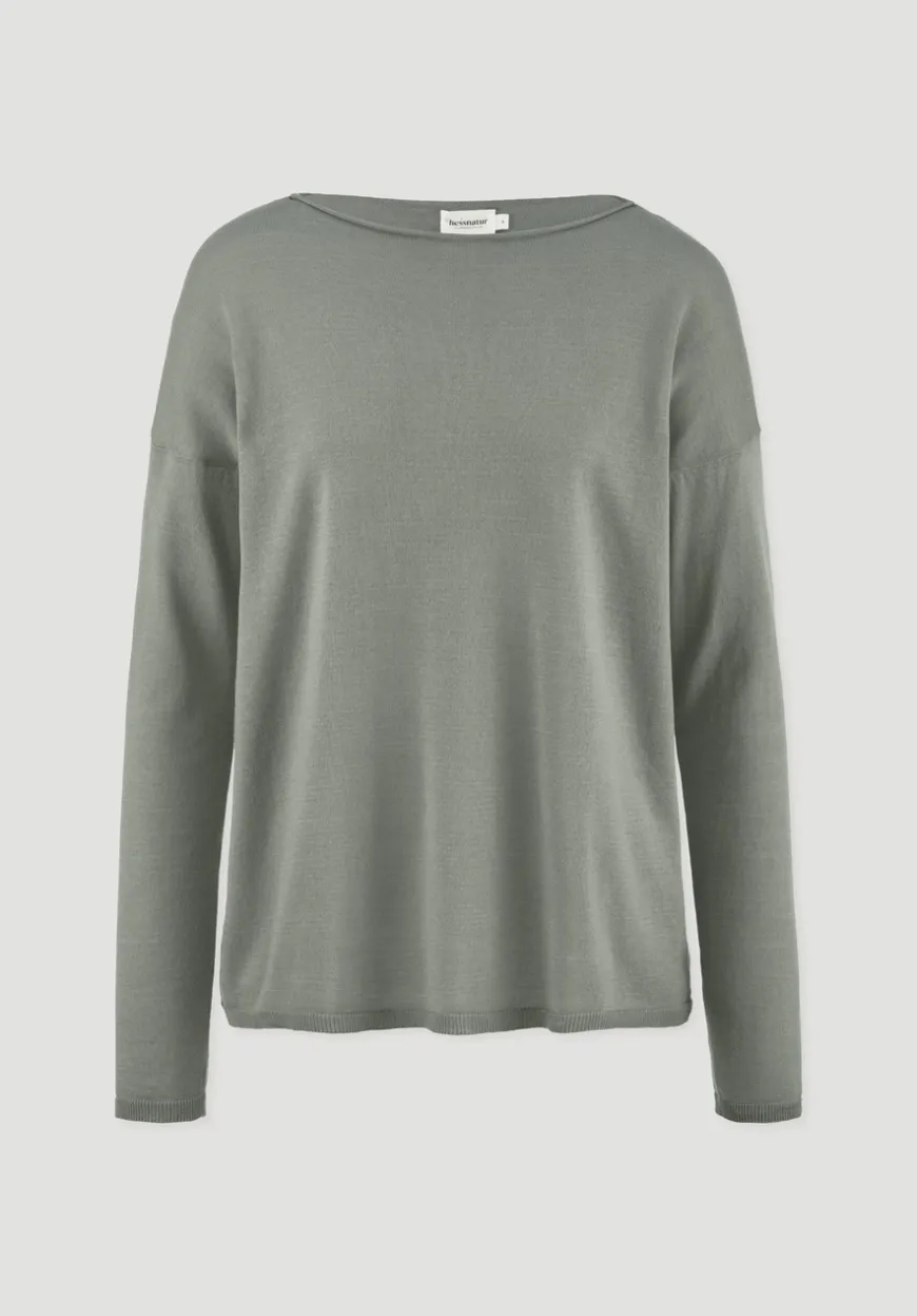 hessnatur Strick Pullover Oversize aus TENCEL™ Lyocell mit Bio-Baumwolle von|Damen Pullover|T-Shirts