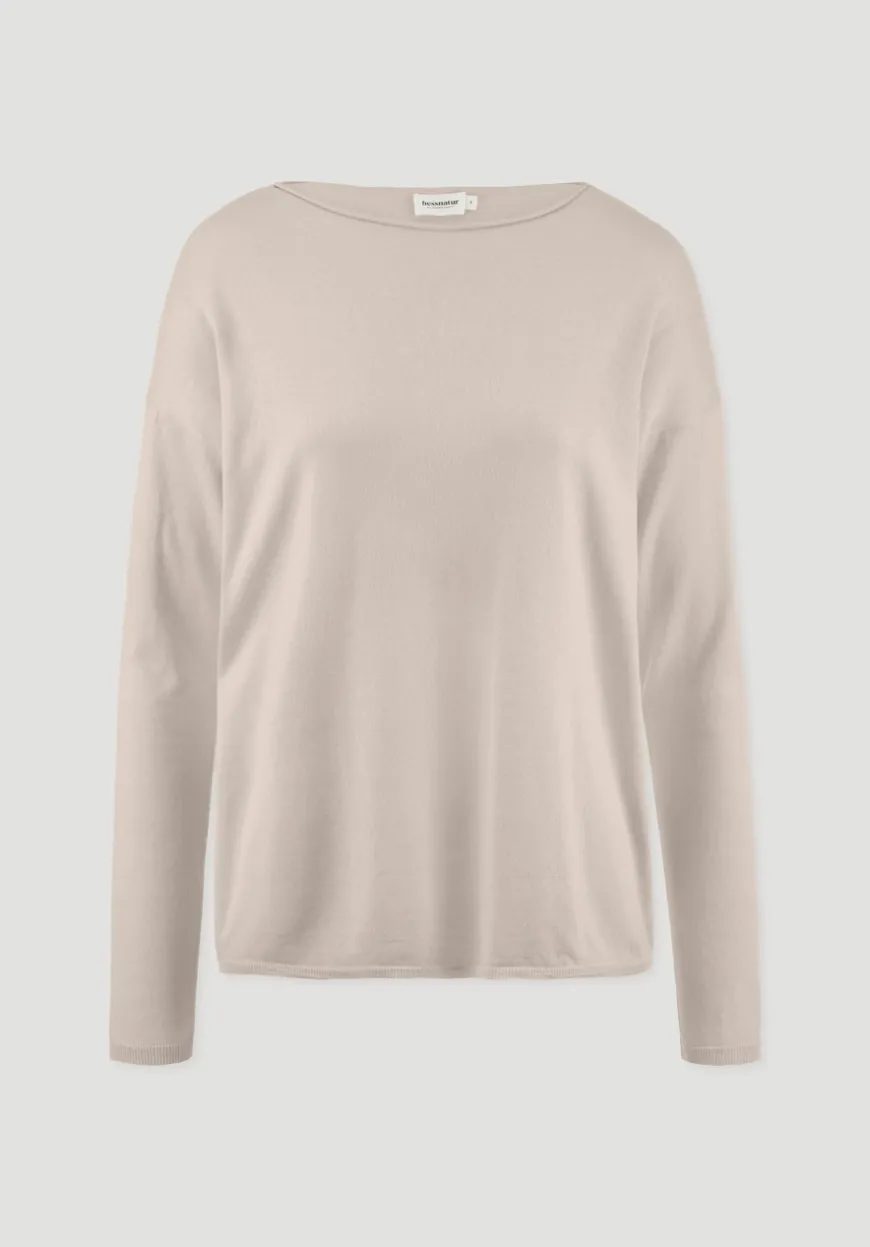 hessnatur Strick Pullover Oversize aus TENCEL™ Lyocell mit Bio-Baumwolle von|Damen Pullover|T-Shirts