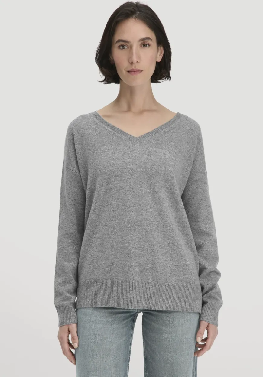 hessnatur Strick Pullover Oversized aus Bio-Merinowolle mit Cashmere von|Damen Pullover|T-Shirts