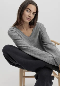 hessnatur Strick Pullover Oversized aus Bio-Merinowolle mit Cashmere von|Damen Pullover|T-Shirts