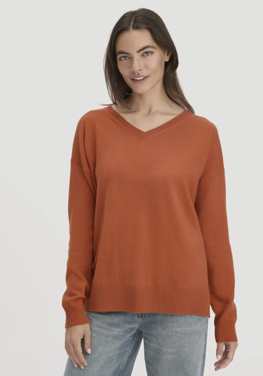 hessnatur Strick Pullover Oversized aus Bio-Merinowolle mit Cashmere von|Damen Pullover|T-Shirts