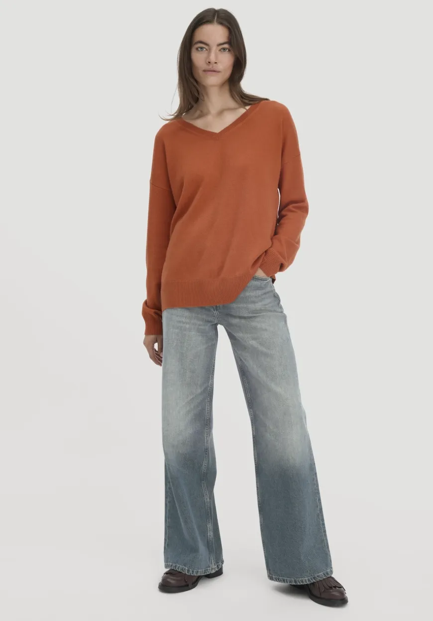 hessnatur Strick Pullover Oversized aus Bio-Merinowolle mit Cashmere von|Damen Pullover|T-Shirts