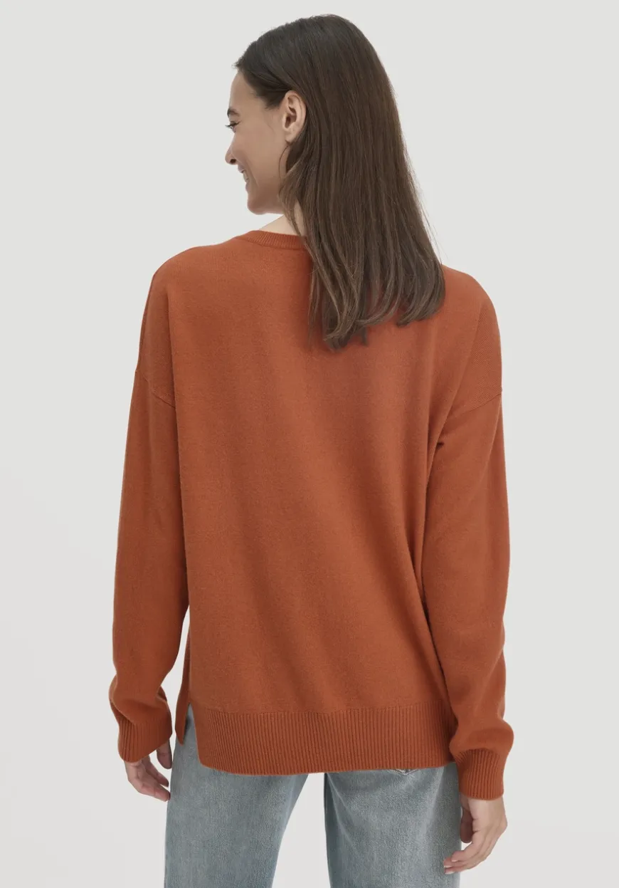 hessnatur Strick Pullover Oversized aus Bio-Merinowolle mit Cashmere von|Damen Pullover|T-Shirts