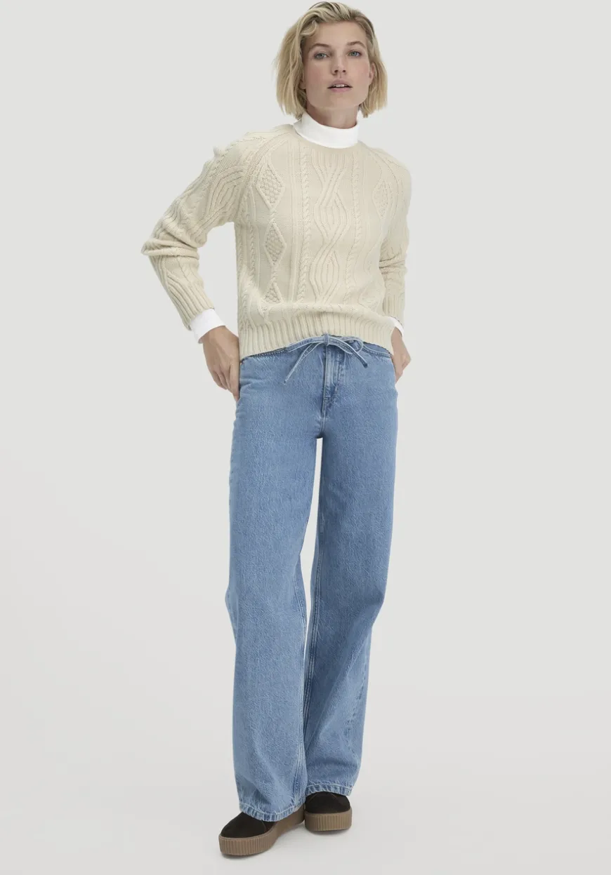 hessnatur Strick Pullover Regular aus Bio-Schurwolle und Bio-Baumwolle von|Damen Pullover