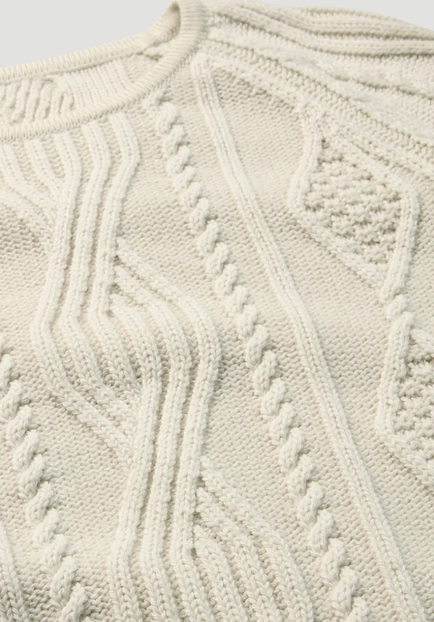 hessnatur Strick Pullover Regular aus Bio-Schurwolle und Bio-Baumwolle von|Damen Pullover
