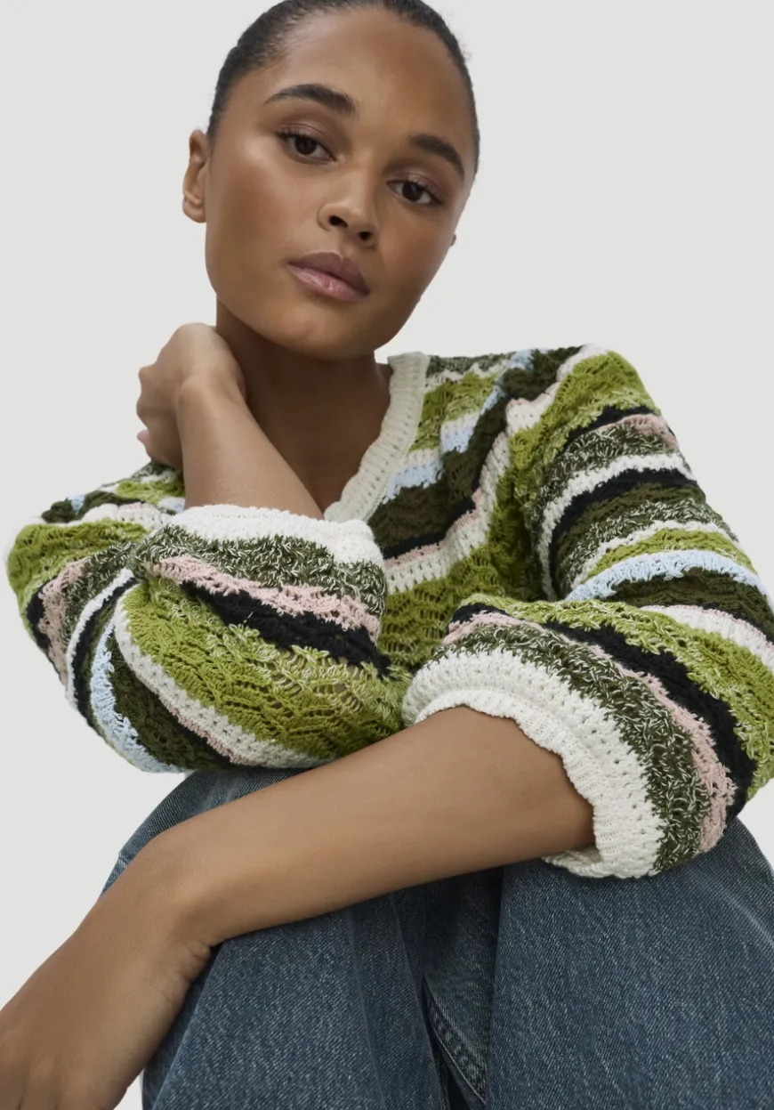 hessnatur Strick Pullover Regular aus reiner Baumwolle von|Damen Pullover