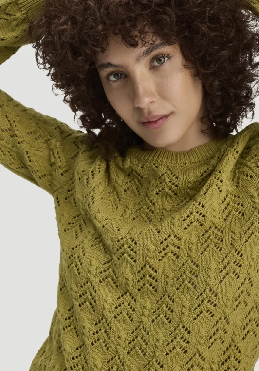 hessnatur Strick Pullover Regular aus Bio-Baumwolle und Wolle von|Damen Pullover