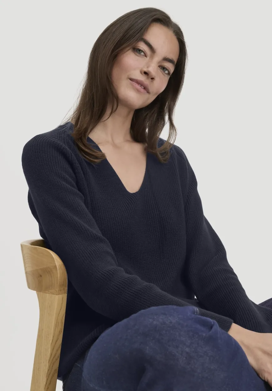 hessnatur Strick Pullover Regular aus reiner Bio-Baumwolle von|Damen Pullover|T-Shirts