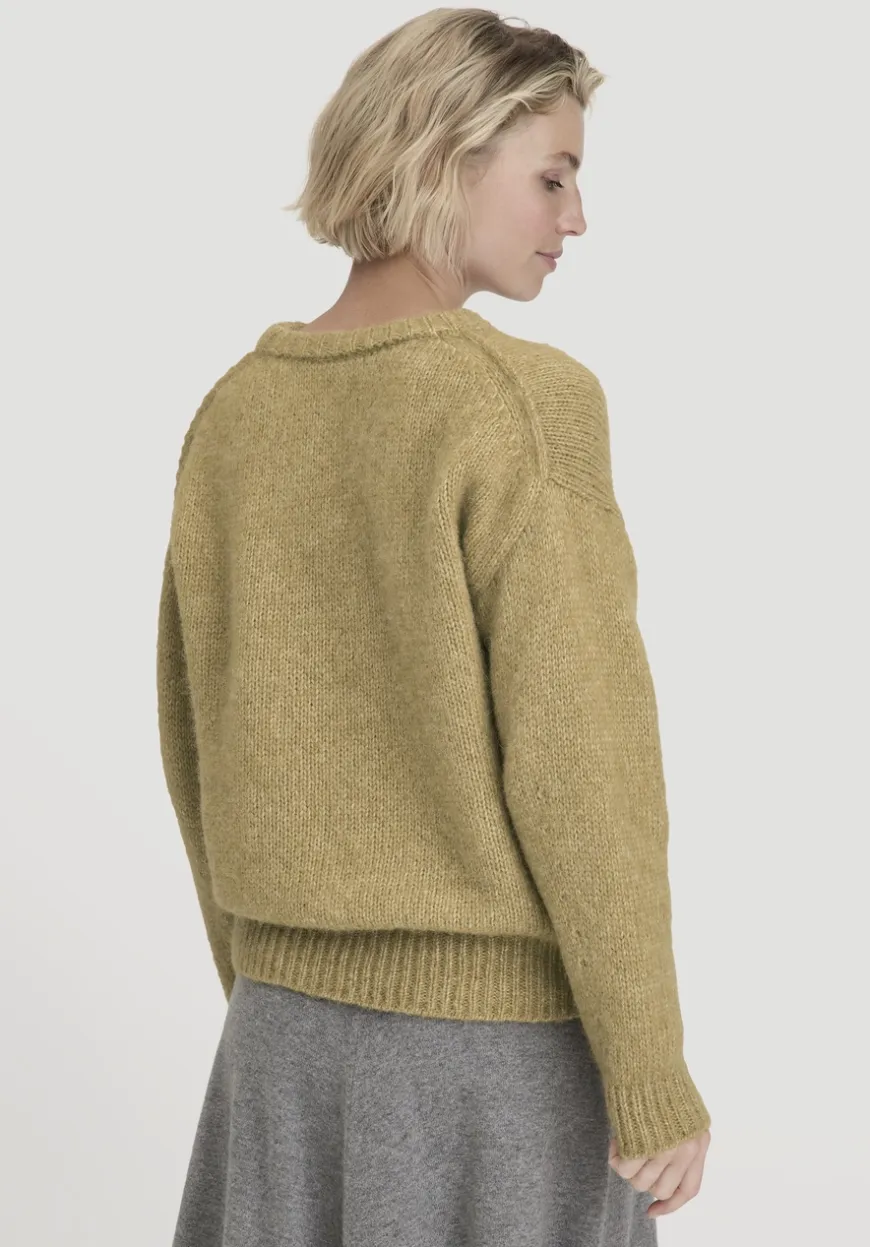 hessnatur Strick Pullover Relaxed aus Alpaka mit Bio-Baumwolle von|Damen Pullover