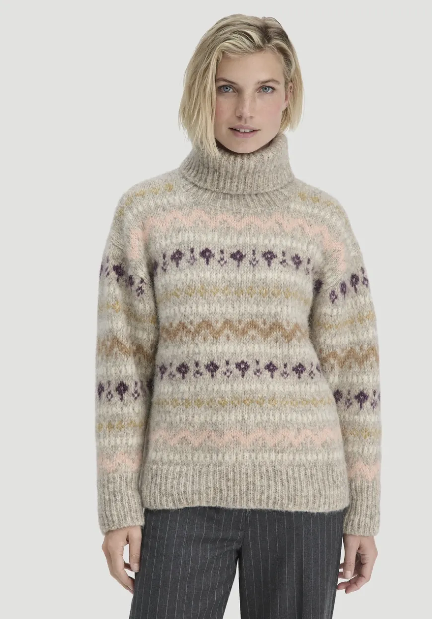 hessnatur Strick Pullover Relaxed aus Alpaka mit Bio-Baumwolle von|Damen Pullover