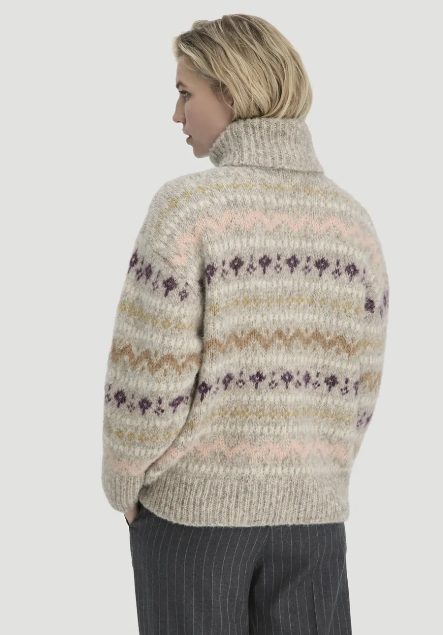 hessnatur Strick Pullover Relaxed aus Alpaka mit Bio-Baumwolle von|Damen Pullover