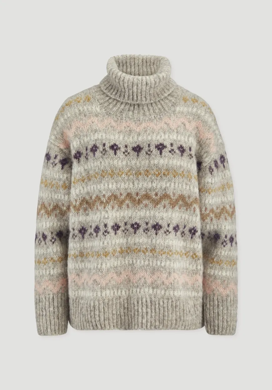 hessnatur Strick Pullover Relaxed aus Alpaka mit Bio-Baumwolle von|Damen Pullover