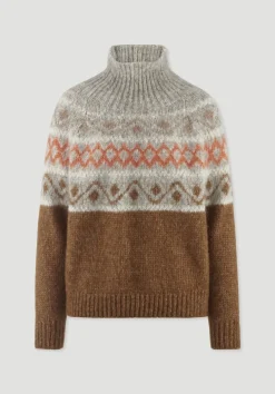 hessnatur Strick Pullover Relaxed aus Alpaka mit Bio-Baumwolle von|Damen Pullover