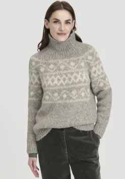 hessnatur Strick Pullover Relaxed aus Alpaka mit Bio-Baumwolle von|Damen Pullover
