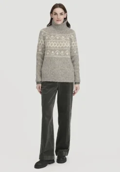 hessnatur Strick Pullover Relaxed aus Alpaka mit Bio-Baumwolle von|Damen Pullover