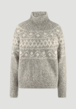 hessnatur Strick Pullover Relaxed aus Alpaka mit Bio-Baumwolle von|Damen Pullover