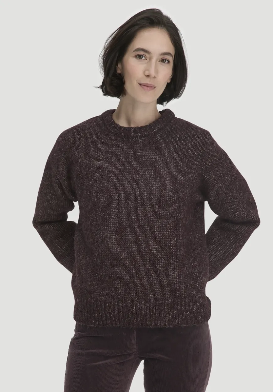 hessnatur Strick Pullover Relaxed aus Alpaka mit Bio-Baumwolle von|Damen Pullover