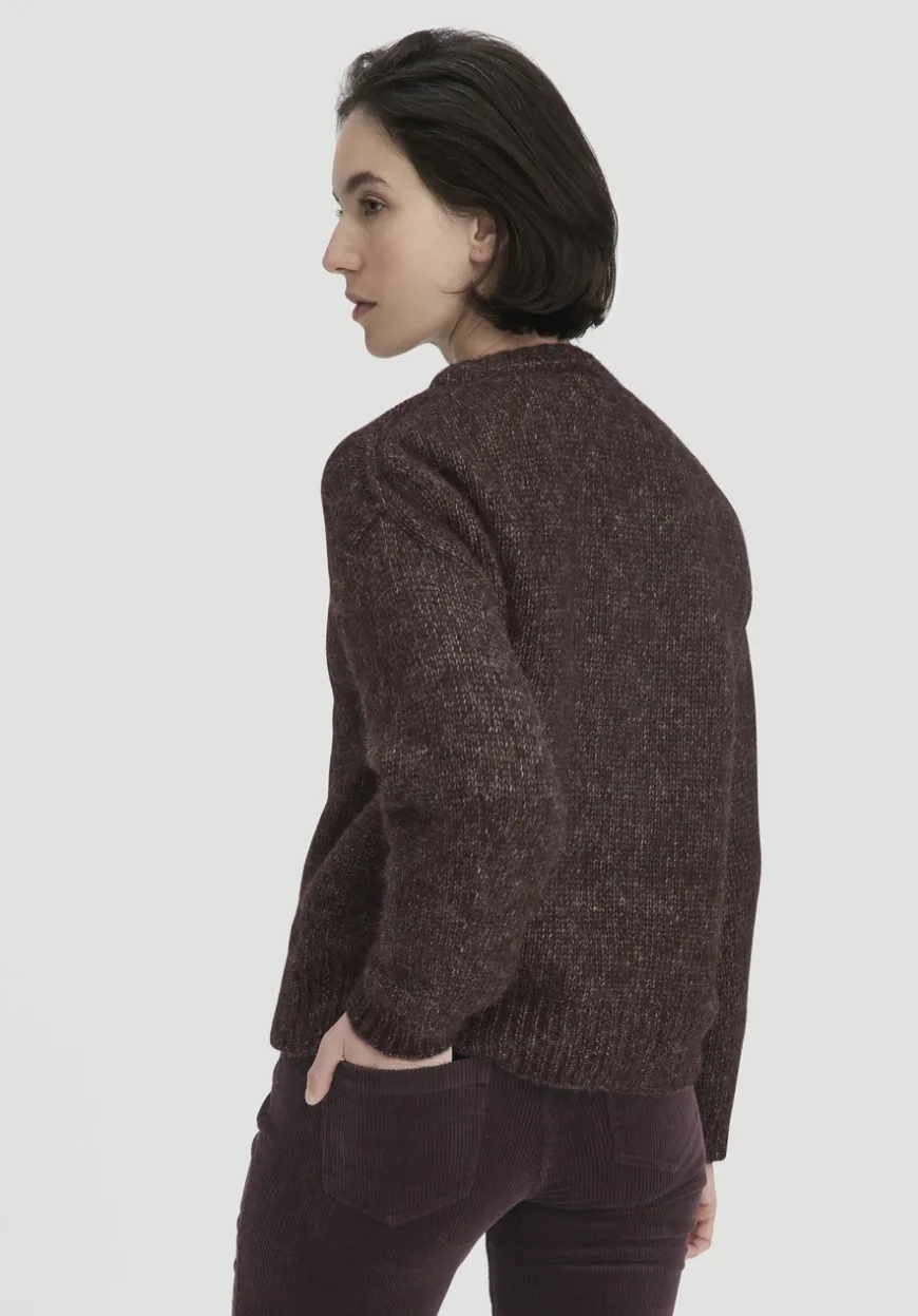 hessnatur Strick Pullover Relaxed aus Alpaka mit Bio-Baumwolle von|Damen Pullover