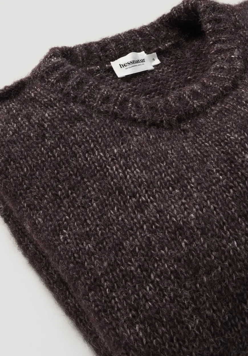 hessnatur Strick Pullover Relaxed aus Alpaka mit Bio-Baumwolle von|Damen Pullover